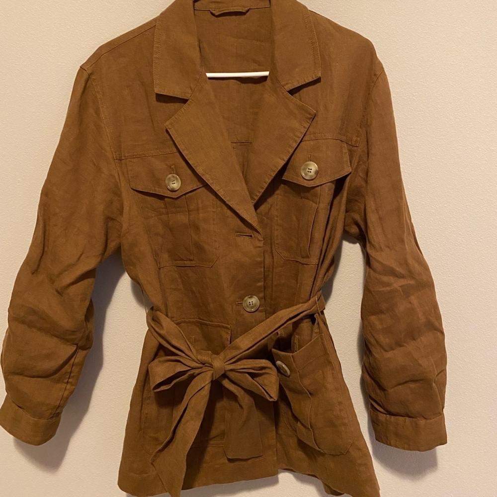 &OtherStories Brown Cargo Shirt US4